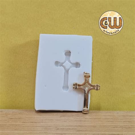 Molde Silicone Cruz Crucifixo Mini Confeitaria E Artesanato Festa