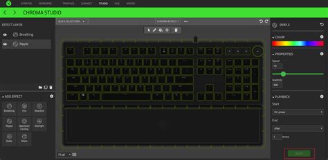 How to add lighting effects on Razer Synapse 3 Chroma Studio