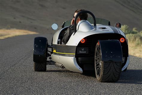 The Vanderhall Venice Gt Is A Half Car Half Motorcycle Nostalgic Roadster