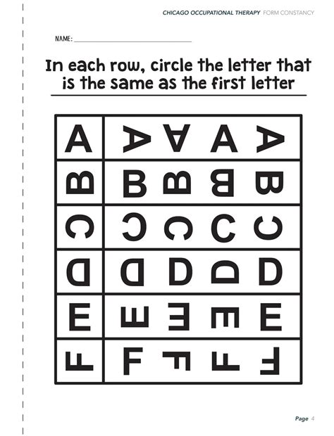 Free Printable Visual Perceptual Worksheets Free Printable Templates