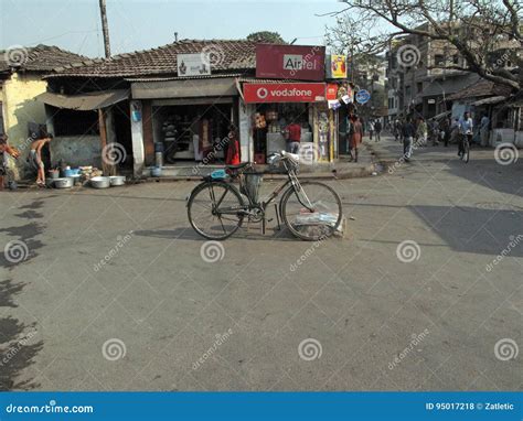 Streets Of Kolkata, Old Indian Cycle Editorial Image | CartoonDealer ...