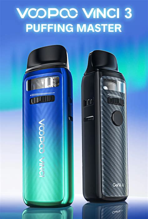 Vinci 3 Mod Pod Kit 1800mah By Voopoo 4ml Vape Vida