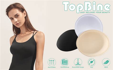 Topbine Paar Bh Einlagen Bra Pads Herausnehmbaren Sport Bh Bikinis