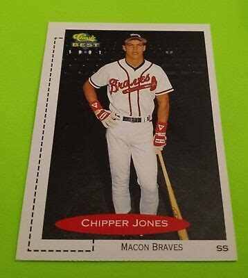 1991 Classic Best Chipper Jones ROOKIE RC Prospect 268 Macon Braves