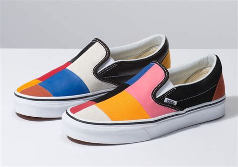 Vans Slip On Patchwork Multi Color Sneaker Bar Detroit