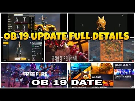 FREE FIRE OB 19 UPDATES FULL DETAILS OB 19 UPDATE DATE NEW MAP