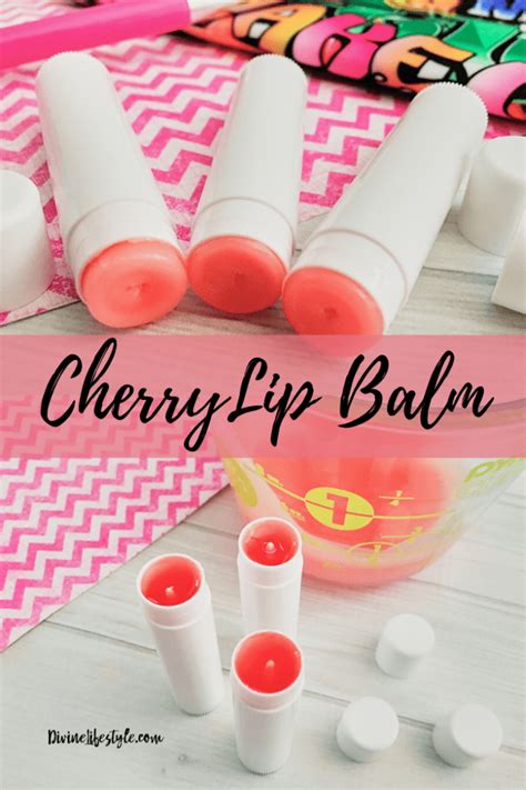 Diy Cherry Lip Balm Easy Chapstick Recipe Beauty