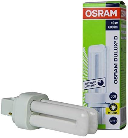 Osram Dulux D 10 W 827 Lampada Fluorescente Compatta Amazon It