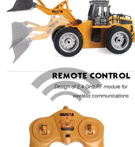 Huina G Ch Remote Control Metal Wheel Loader Dozer Rc