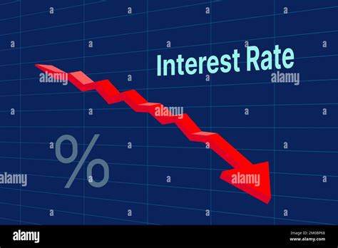 Interest Rate Arrow Stock Vector Images Alamy