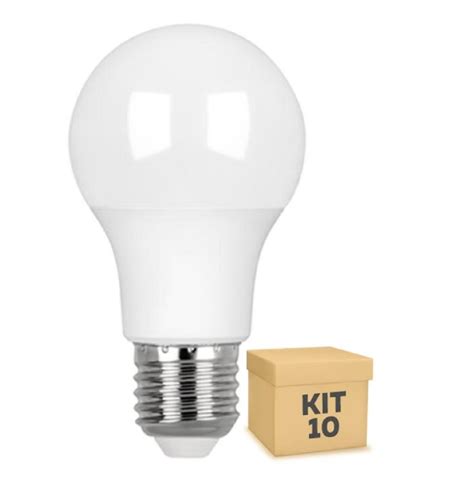 Kit L Mpadas Led W Bulbo A Bivolt Branco Frio K Casa Do Led