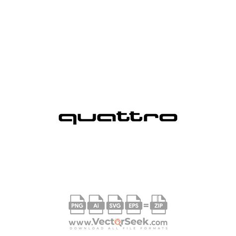 Audi Quattro Logo Vector - (.Ai .PNG .SVG .EPS Free Download)