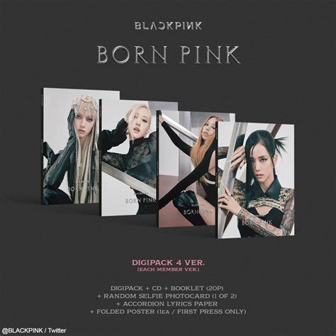 BLACKPINK2nd ALBUMBORN PINKのトラックリスト公開 先行配信曲Pink Venomタイトル曲Shut