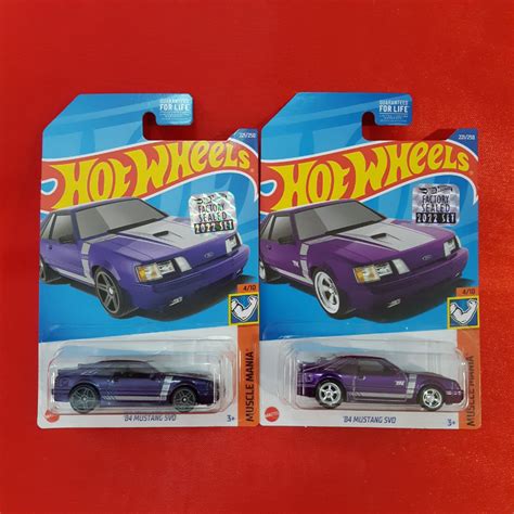 Jual Hot Wheels 84 Mustang SVO Super Treasure Hunt Shopee Indonesia