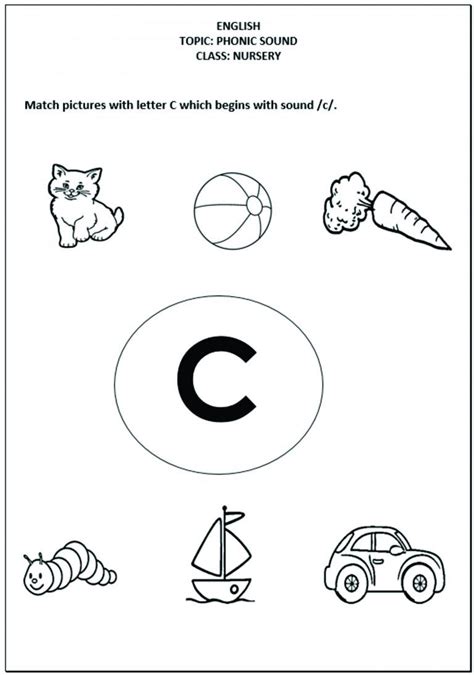 Letter C Worksheets To Learning Letter C Worksheets Alphabet Letter