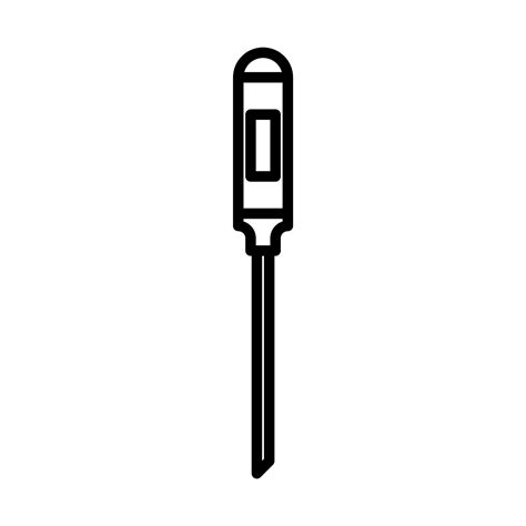 Meat Thermometer Icon In Line 31586167 Vector Art At Vecteezy