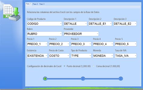 Importar Productos Desde Excel A La Base De Datos Ega Futura Software