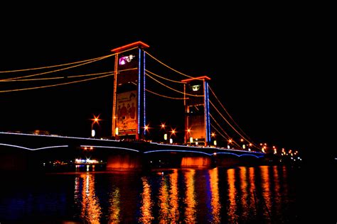 Ampera At Night Palembang Dimana Pempek Dan Tek Wan Menja Flickr