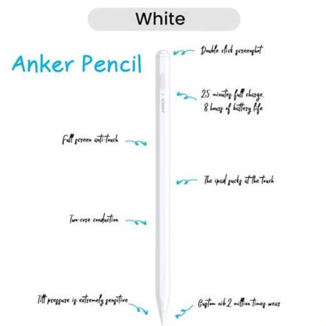 Anker Pencil Drawing Stylus Pen Capacitive Pencil Screen Pen For Apple