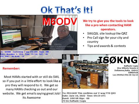 eQSL Tips - SWL QSL