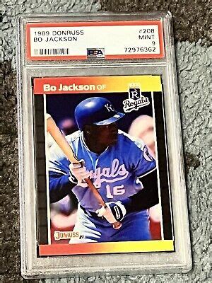 PSA 9 MINT BASEBALL CARD 1989 DONRUSS BO JACKSON KANSAS CITY ROYALS EBay