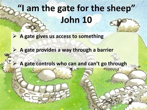 Ppt “i Am The Gate For The Sheep” John 10 Powerpoint Presentation