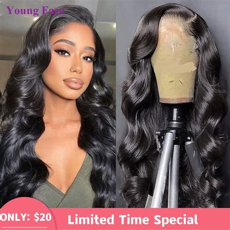 Perruque Body Wave Lace Front Wig Brésilienne Naturelle Cheveux