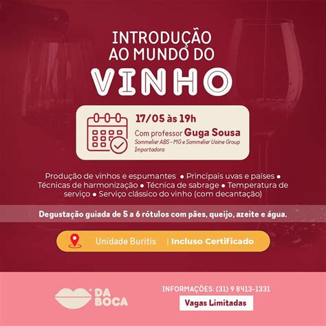 Curso de Introdução ao Mundo do Vinho Mercado da Boca Portal