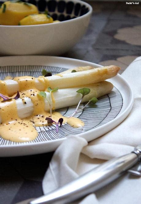 Spargel Aus Dem Ofen Mit Blitz Hollandaise