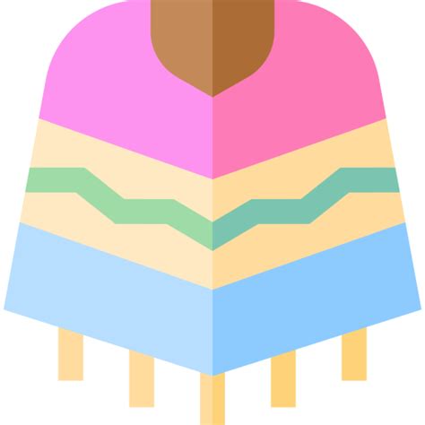 Poncho Basic Straight Flat Icon