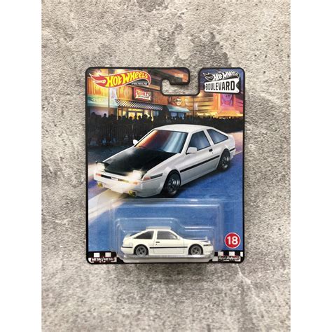 Jual Hot Wheels Premium Toyota AE86 Sprinter Trueno Putih Boulevard