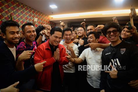 Erick Thohir Butuh Nyali Untuk Sepakbola Yang Bersih Dan Berprestasi