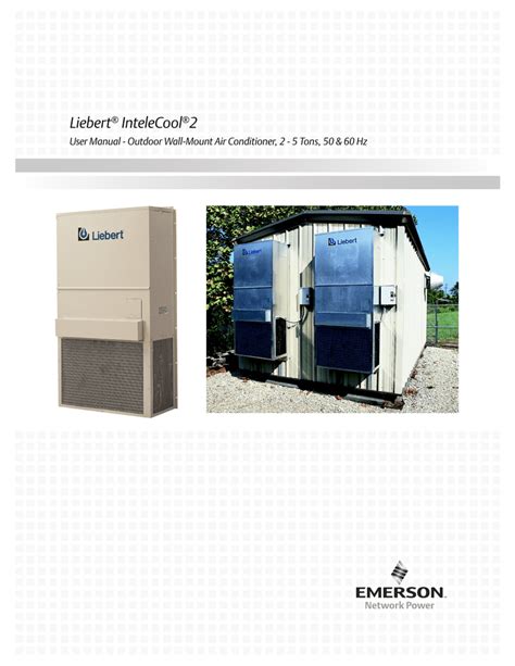 Emerson Liebert Intelecool 2 User Manual Manualzz