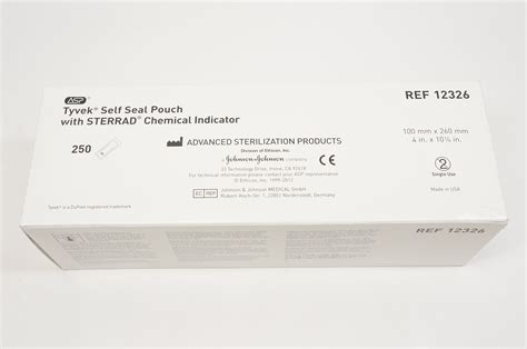 Asp 12326 Self Seal Pouch Wsterrad Chemical Indicator 4x10 14in