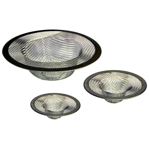 3 Pack Mesh Sink Drain Strainers In Stainless Steel City Mill