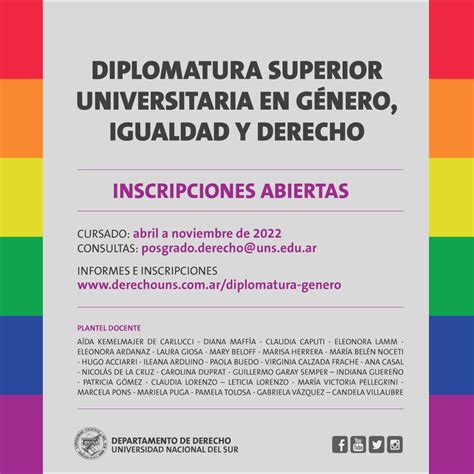 Diplomatura Superior Universitaria en Género Igualdad y Derecho