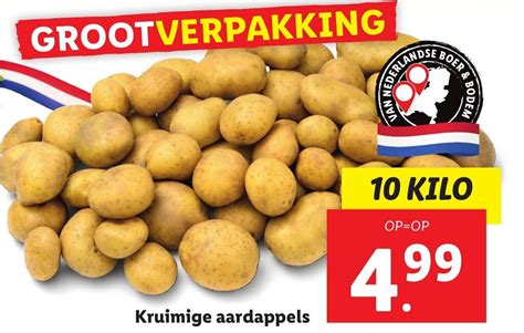 Kruimige Aardappels 10 Kg Aanbieding Bij Lidl