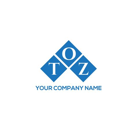 Toz Letter Logo Design On White Background Toz Creative Initials