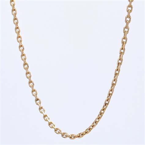 Antique 18 Karat Yellow Gold Convict Filed Mesh Chain