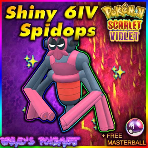 Spidops Shiny 6IV // Pokemon Scarlet & Violet // EV Trained - Etsy