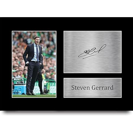 Steven Gerrard Signed Mounted Photo Display Glasgow Rangers FC