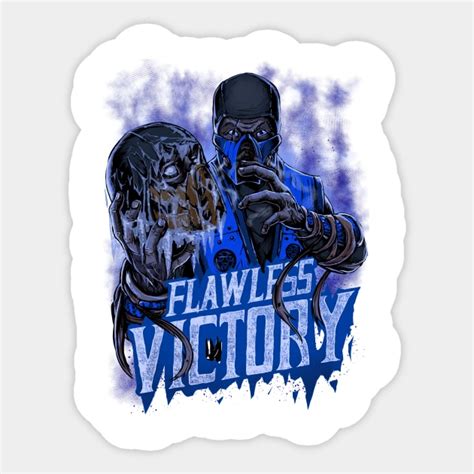 Flawless Victory Mortal Kombat Sticker Teepublic