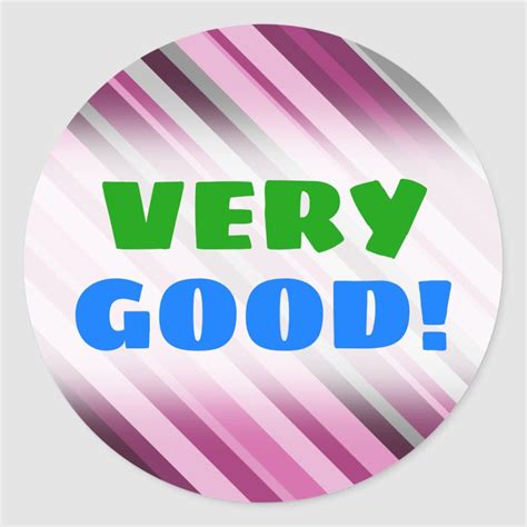 Very Good Pinkpurplegrey Stripes Sticker Zazzle Hello