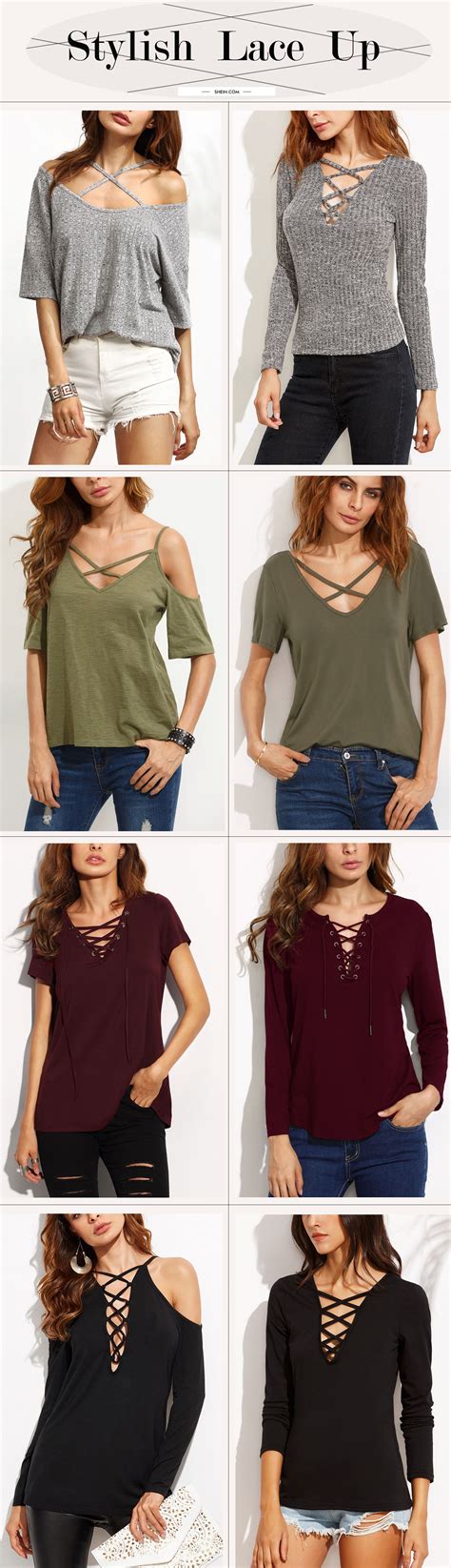 Hot Lace Up Top Collection For Summer Fall Stylish Casual Style Fall Outfits Casual Outfits