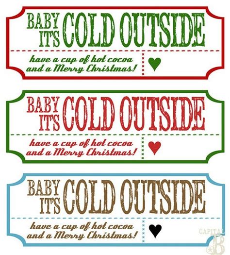 Printable Hot Cocoa Labels