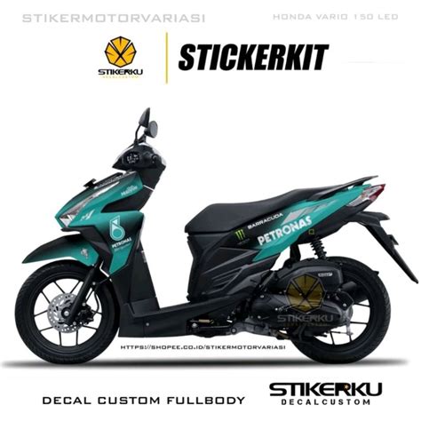 Jual STICKER DECAL HONDA VARIO 150 LED FULLBODY DESIGN CUSTOM FULLBLOCK