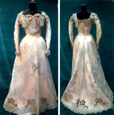 Ball Gown By Jacques Doucet Circa Heavy Salmon Pink Taffeta