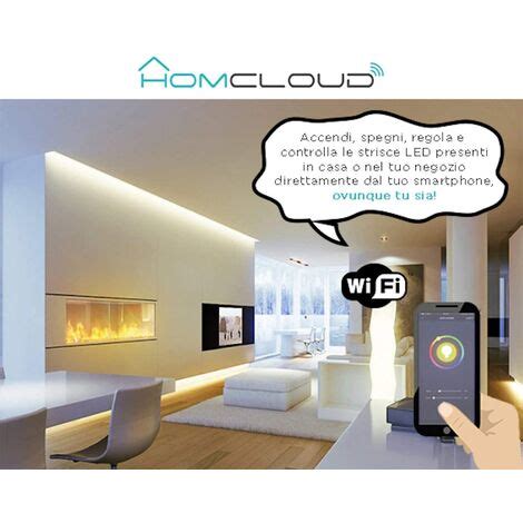 Homcloud 3M Wi Fi RGB Warm White Dimmable LED Strip Kit