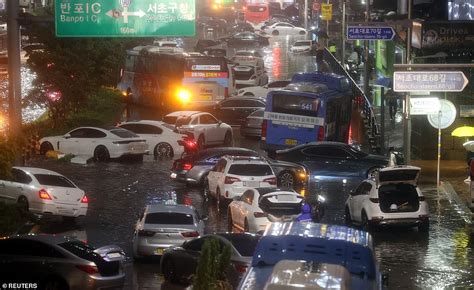 Seoul Is Hit By Heaviest Rainfall In 80 Years Leaving At Least Eight