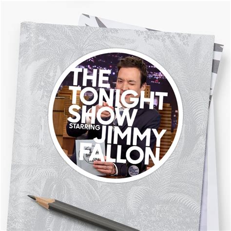 The Tonight Show Starring Jimmy Fallon Fallon Winking Sticker By